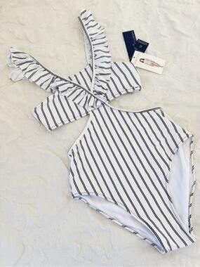 Habitual Ruffle One-Piece Swimsuit Girls Size 16 New